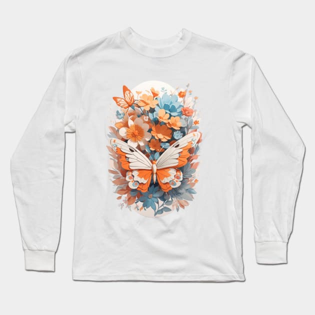 BUTTERFLY Long Sleeve T-Shirt by HTA DESIGNS